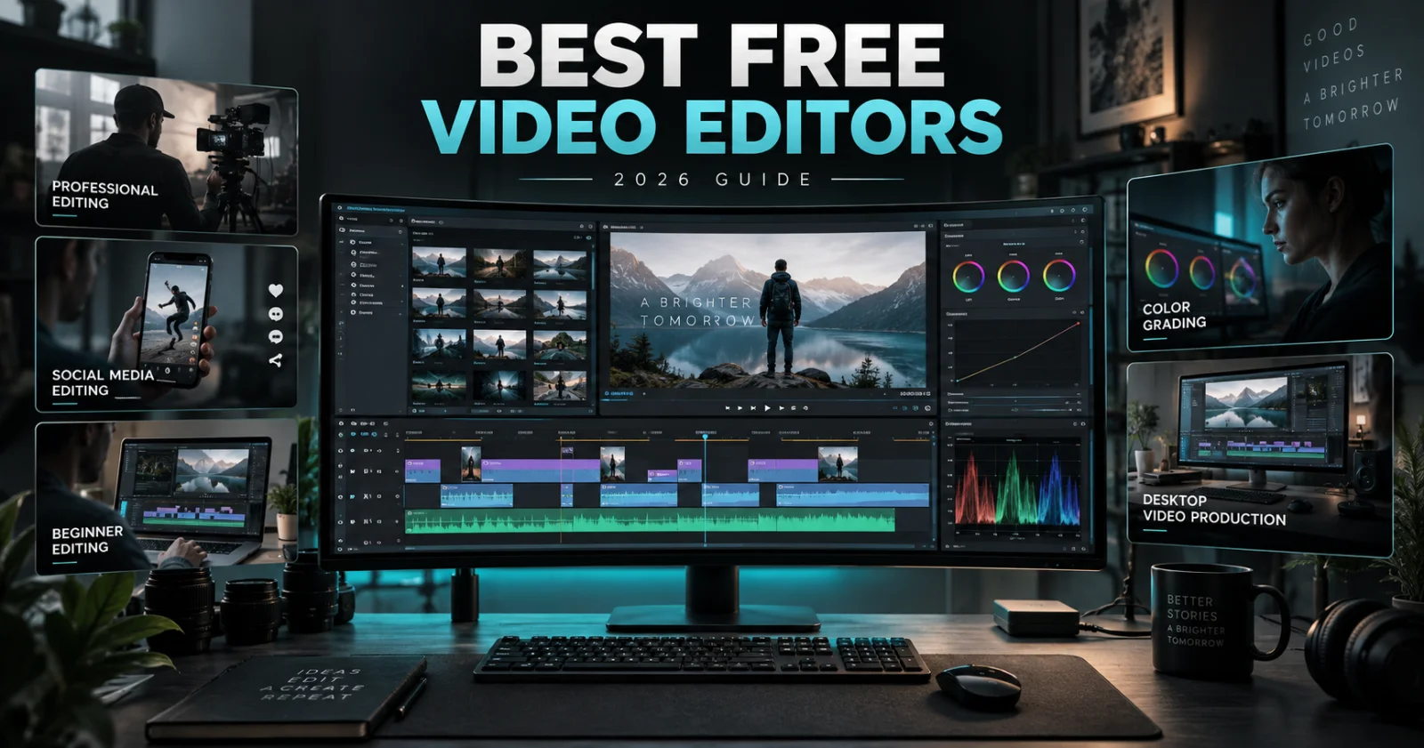 KutCut Professional Video Editing Interface and Timeline